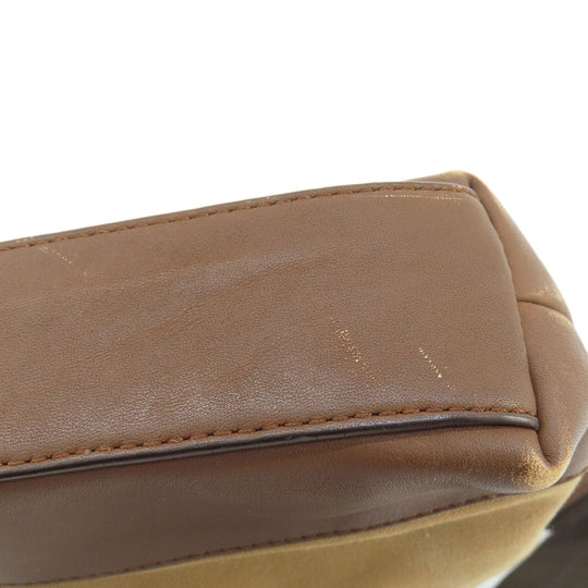 COACH Shoulder Bag F70820 Canvas, Leather Brown Logo embossed mens Used Authentic