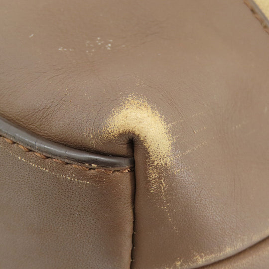 COACH Shoulder Bag F70820 Canvas, Leather Brown Logo embossed mens Used Authentic