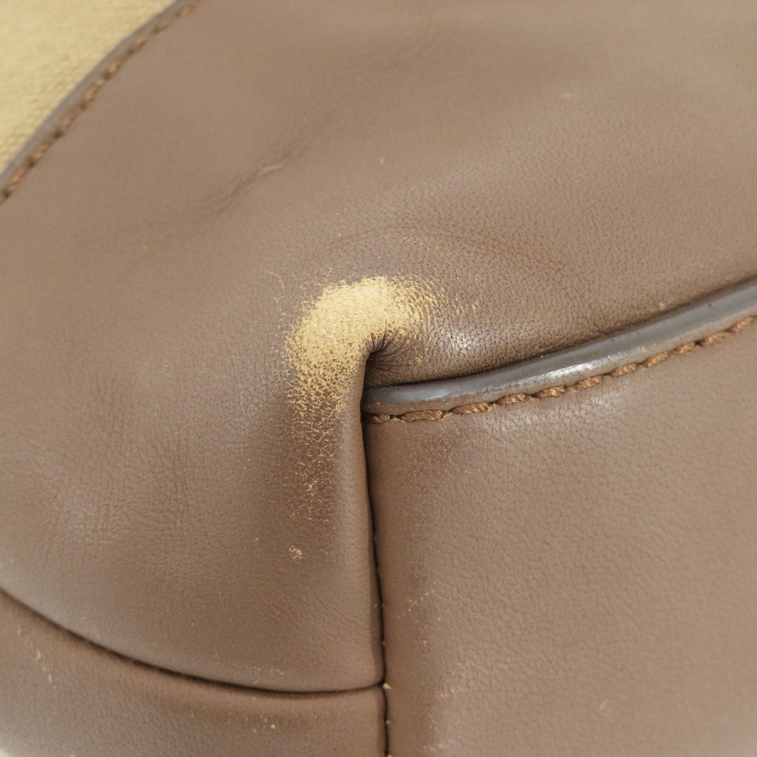 COACH Shoulder Bag F70820 Canvas, Leather Brown Logo embossed mens Used Authentic