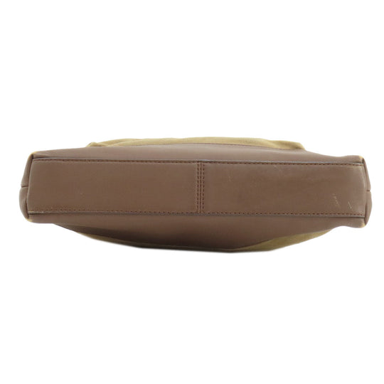 COACH Shoulder Bag F70820 Canvas, Leather Brown Logo embossed mens Used Authentic