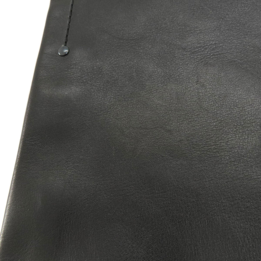 BALLY Shoulder Bag leather black Long shoulder mens(Unisex) Used Authentic