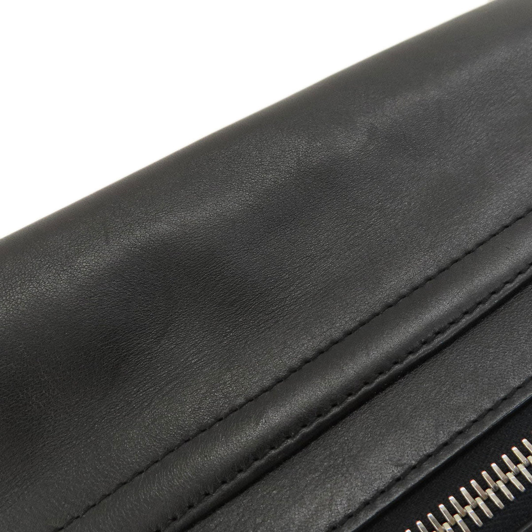 BALLY Shoulder Bag leather black Long shoulder mens(Unisex) Used Authentic