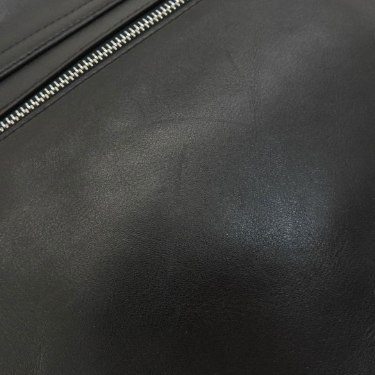 BALLY Shoulder Bag leather black Long shoulder mens(Unisex) Used Authentic