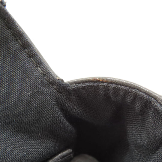 BALLY Shoulder Bag leather black Long shoulder mens(Unisex) Used Authentic