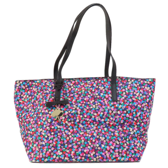 Kate Spade Tote Bag PVC multicolor Dot Pattern