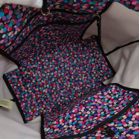 Kate Spade Tote Bag PVC multicolor Dot Pattern