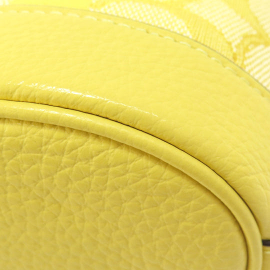 COACH Handbag C8322 canvas yellow Mini Dempsey Bucket Signature 2WAY