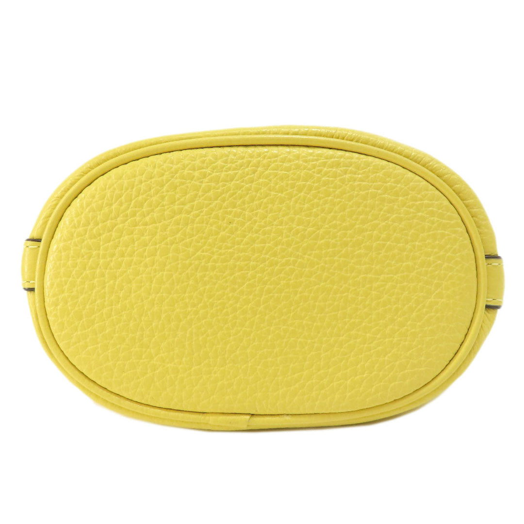 COACH Handbag C8322 canvas yellow Mini Dempsey Bucket Signature 2WAY