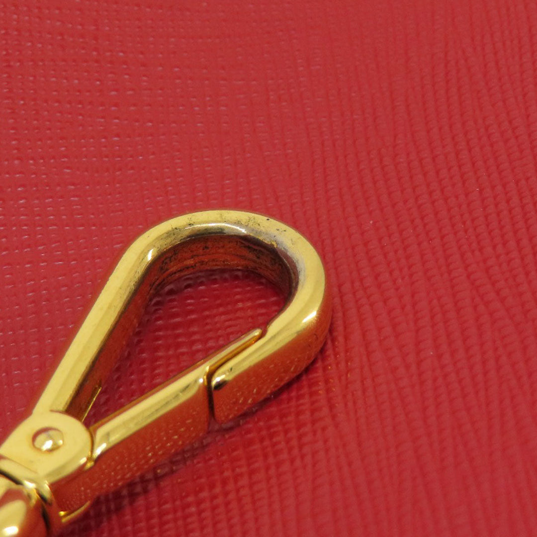 PRADA Handbag leather Red Saffiano 2WAY