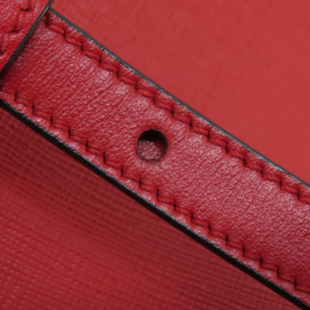 PRADA Handbag leather Red Saffiano 2WAY