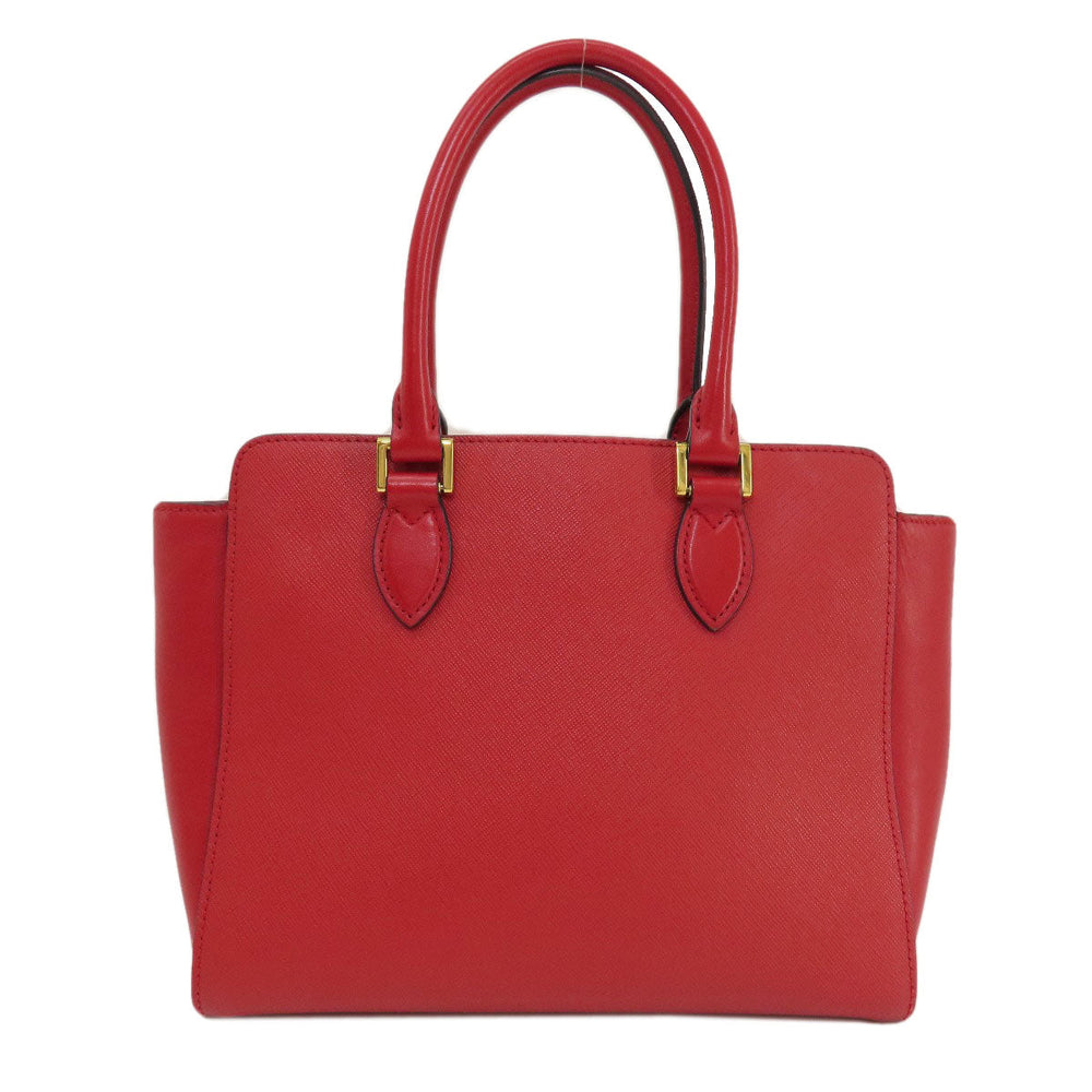 PRADA Handbag leather Red Saffiano 2WAY