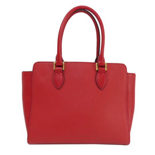 PRADA Handbag leather Red Saffiano 2WAY