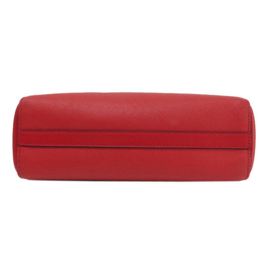 PRADA Handbag leather Red Saffiano 2WAY