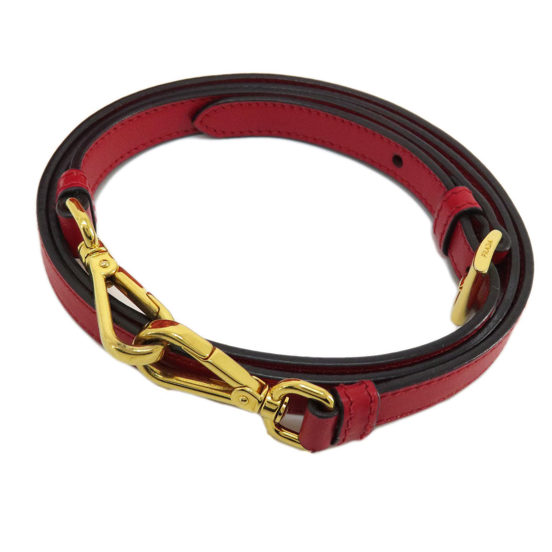 PRADA Handbag leather Red Saffiano 2WAY