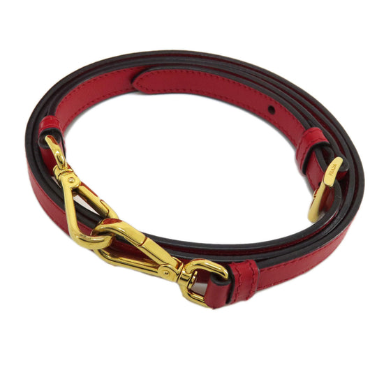 PRADA Handbag leather Red Saffiano 2WAY