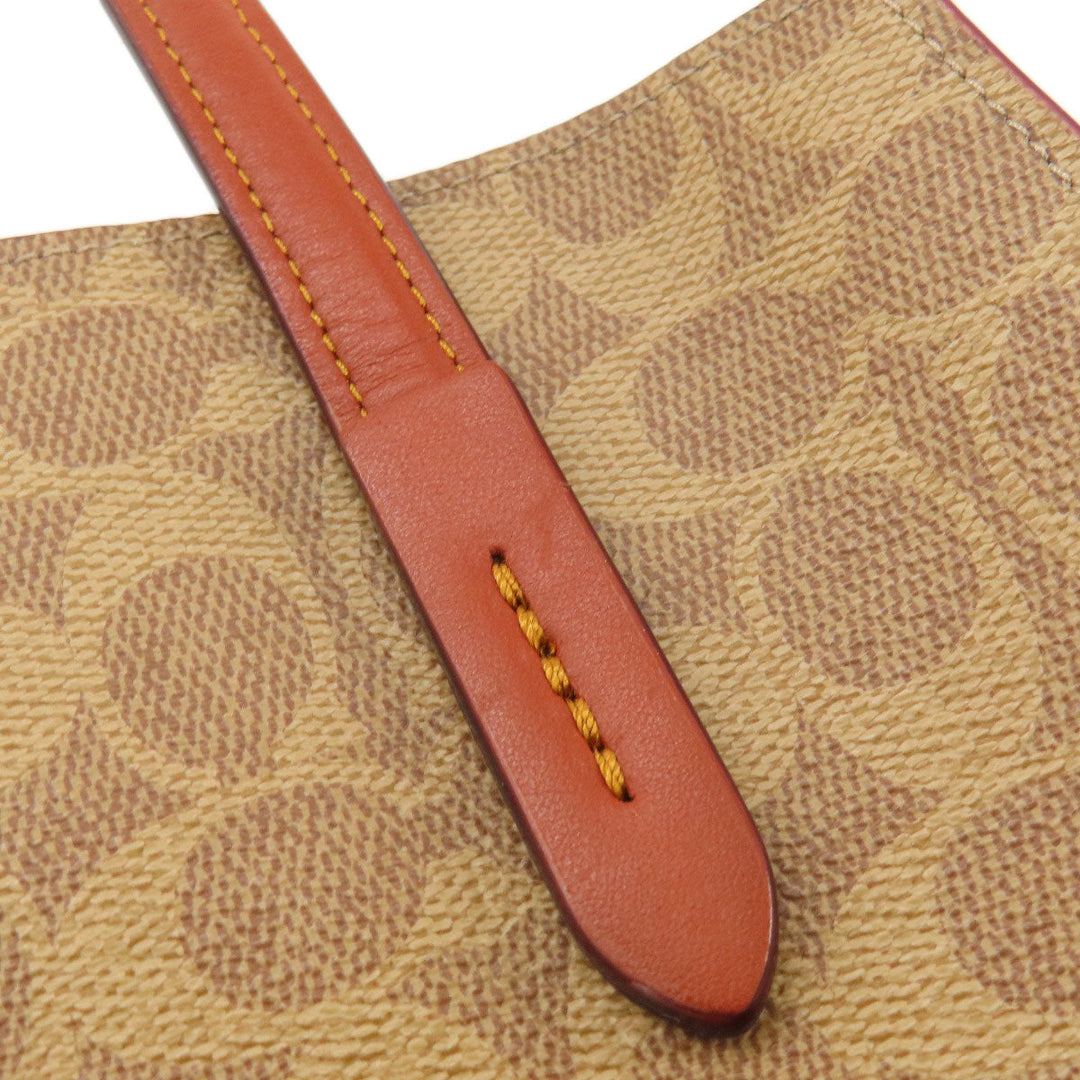 COACH Tote Bag 32749 PVC Brown Signature