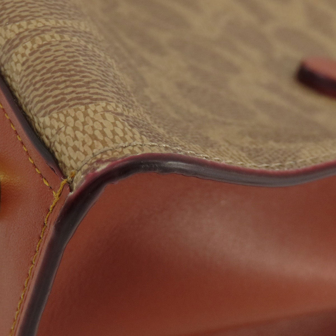 COACH Tote Bag 32749 PVC Brown Signature