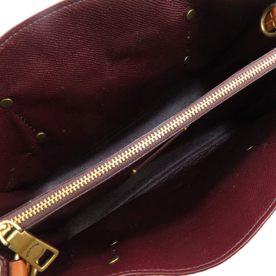 COACH Tote Bag 32749 PVC Brown Signature