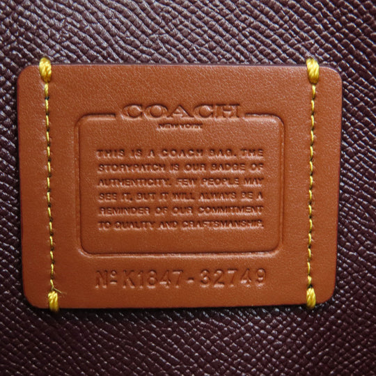 COACH Tote Bag 32749 PVC Brown Signature