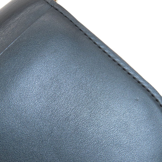 Kate Spade Shoulder Bag leather black Heart motif Women Used Authentic