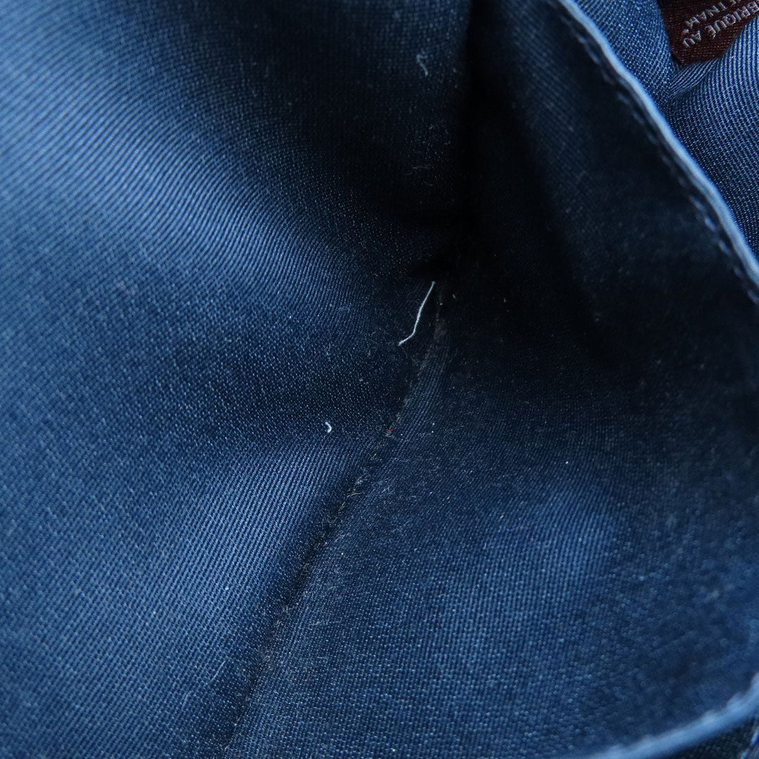 COACH Handbag F36677 leather Navy 2WAY Women Used Authentic