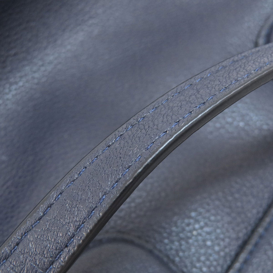 COACH Handbag F36677 leather Navy 2WAY Women Used Authentic