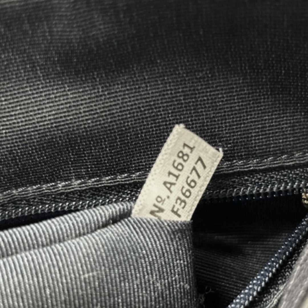 COACH Handbag F36677 leather Navy 2WAY Women Used Authentic