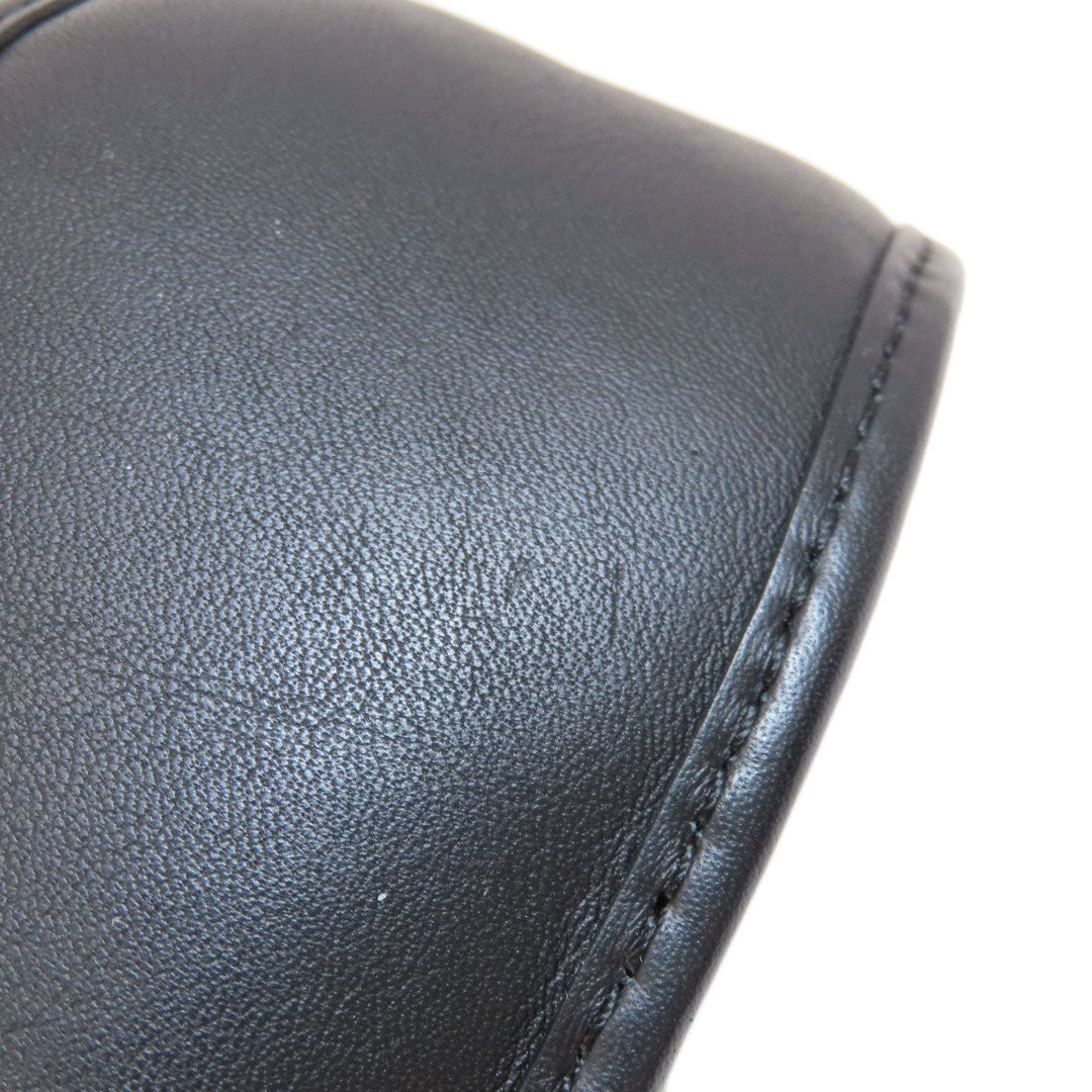 COACH Shoulder Bag F27971 leather black logo Women Used Authentic