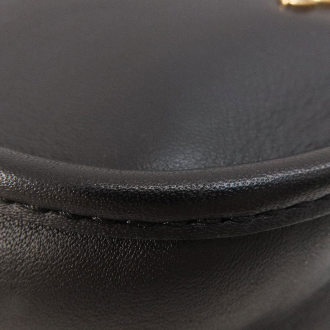 COACH Shoulder Bag F27971 leather black logo Women Used Authentic