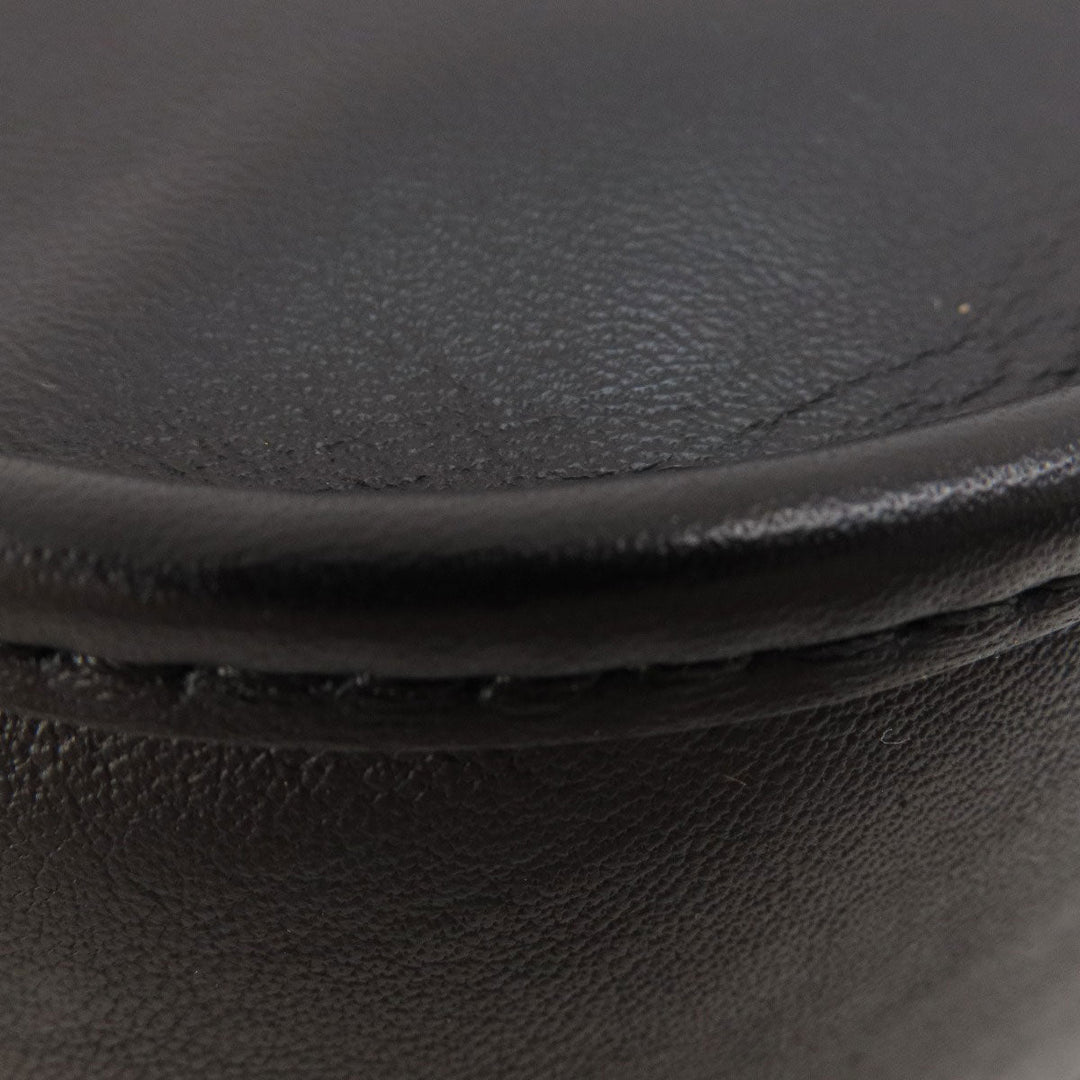 COACH Shoulder Bag F27971 leather black logo Women Used Authentic