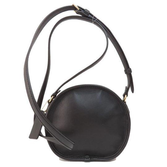 COACH Shoulder Bag F27971 leather black logo Women Used Authentic