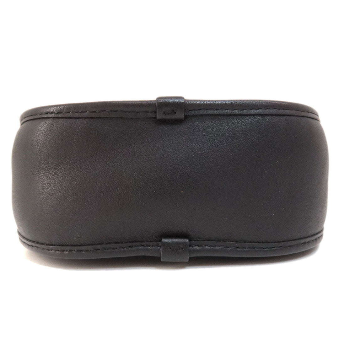 COACH Shoulder Bag F27971 leather black logo Women Used Authentic