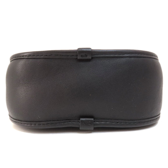 COACH Shoulder Bag F27971 leather black logo Women Used Authentic