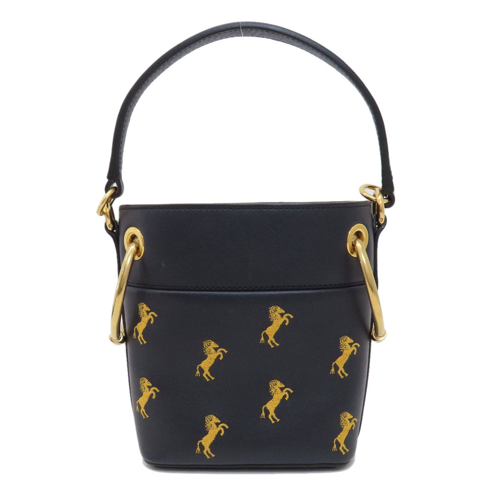 Chloe Handbag leather black 2WAY