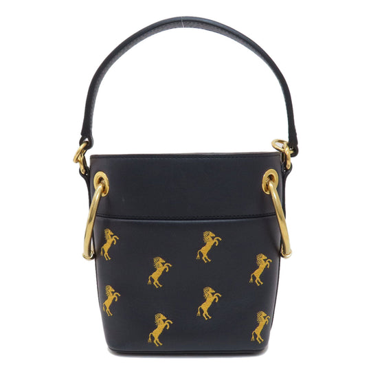 Chloe Handbag leather black 2WAY