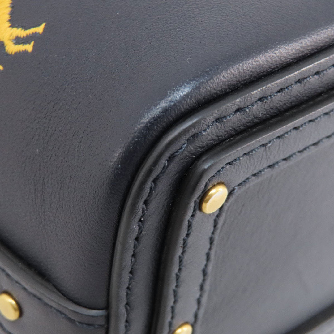 Chloe Handbag leather black 2WAY