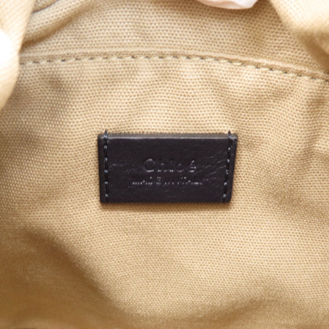 Chloe Handbag leather black 2WAY