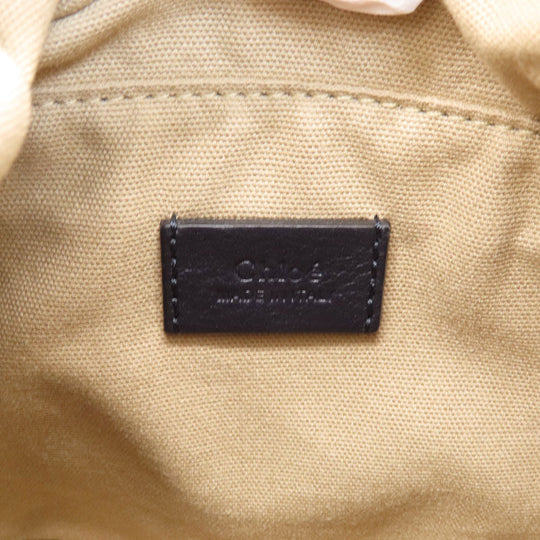 Chloe Handbag leather black 2WAY