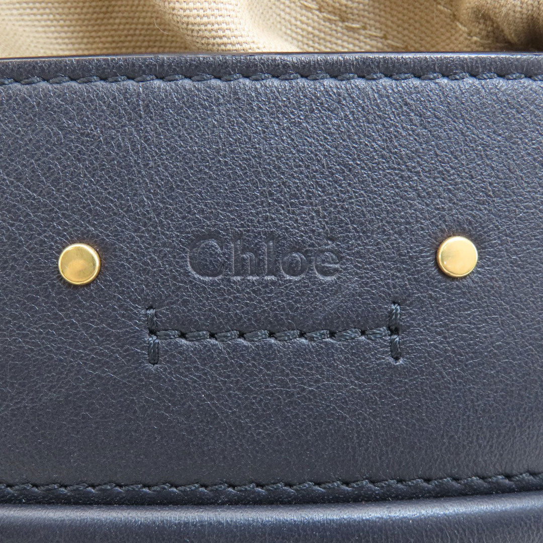 Chloe Handbag leather black 2WAY