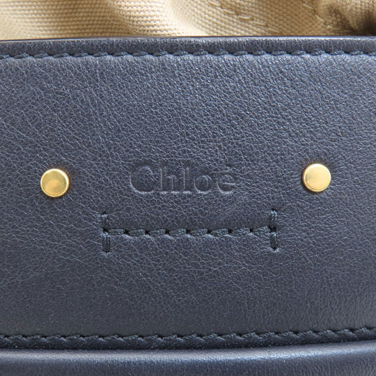 Chloe Handbag leather black 2WAY