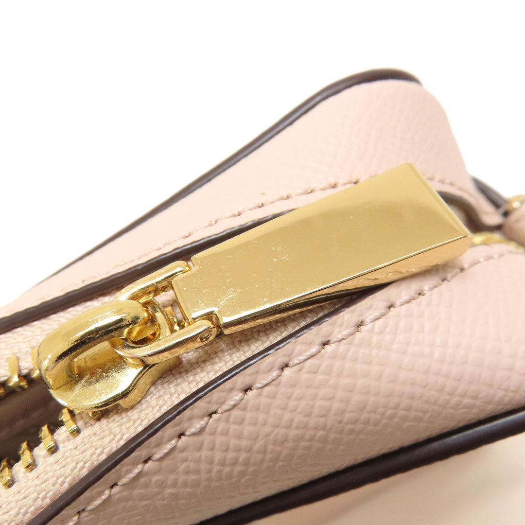MICHAEL KORS Shoulder Bag leather pink logo Women Used Authentic