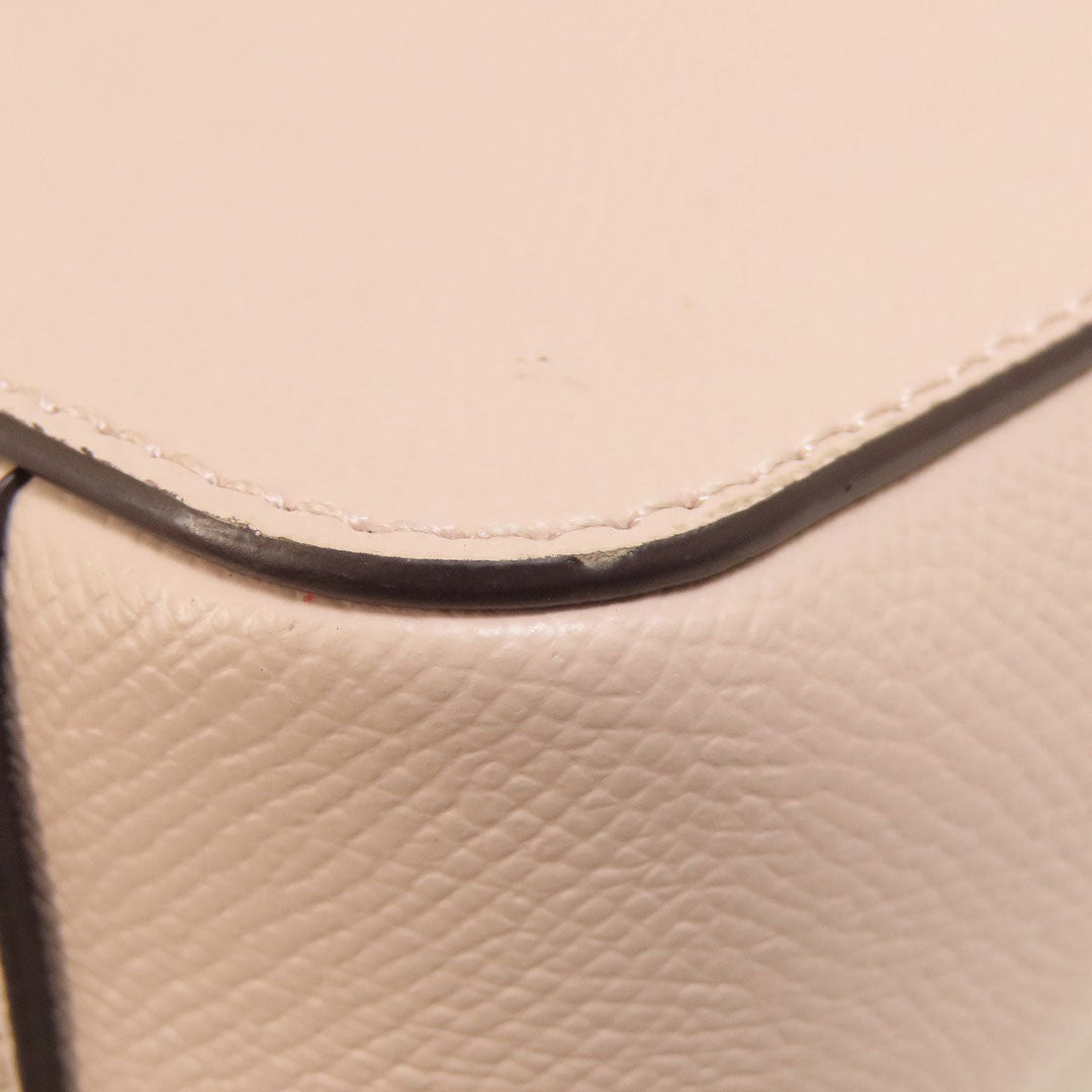 MICHAEL KORS Shoulder Bag leather pink logo Women Used Authentic