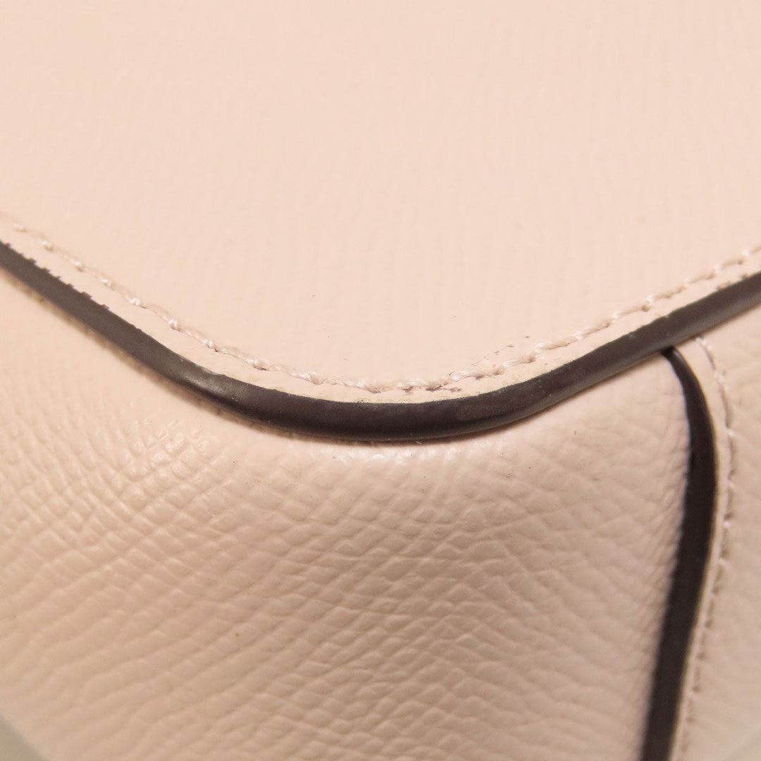 MICHAEL KORS Shoulder Bag leather pink logo Women Used Authentic