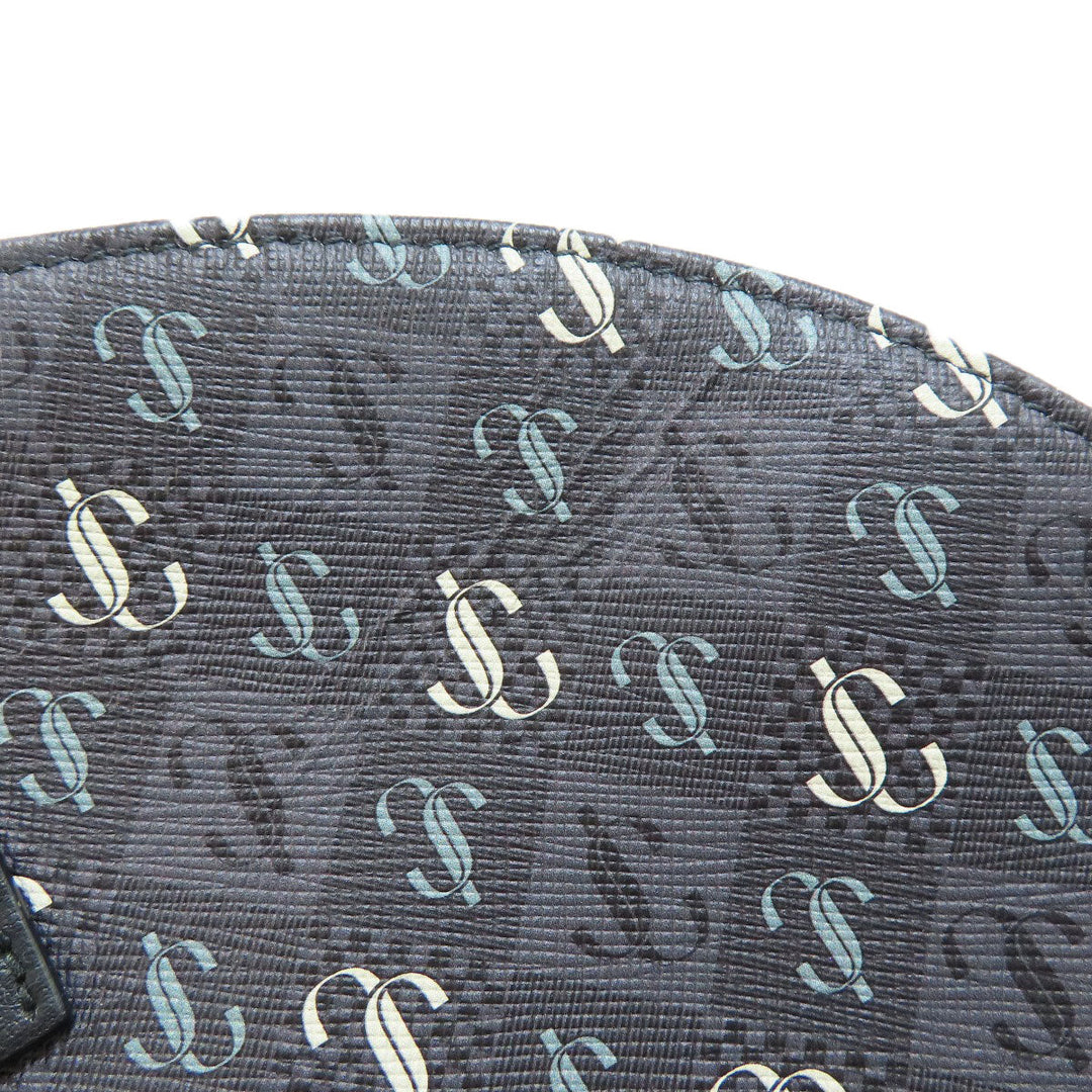 JIMMY CHOO Backpack leather gray logo