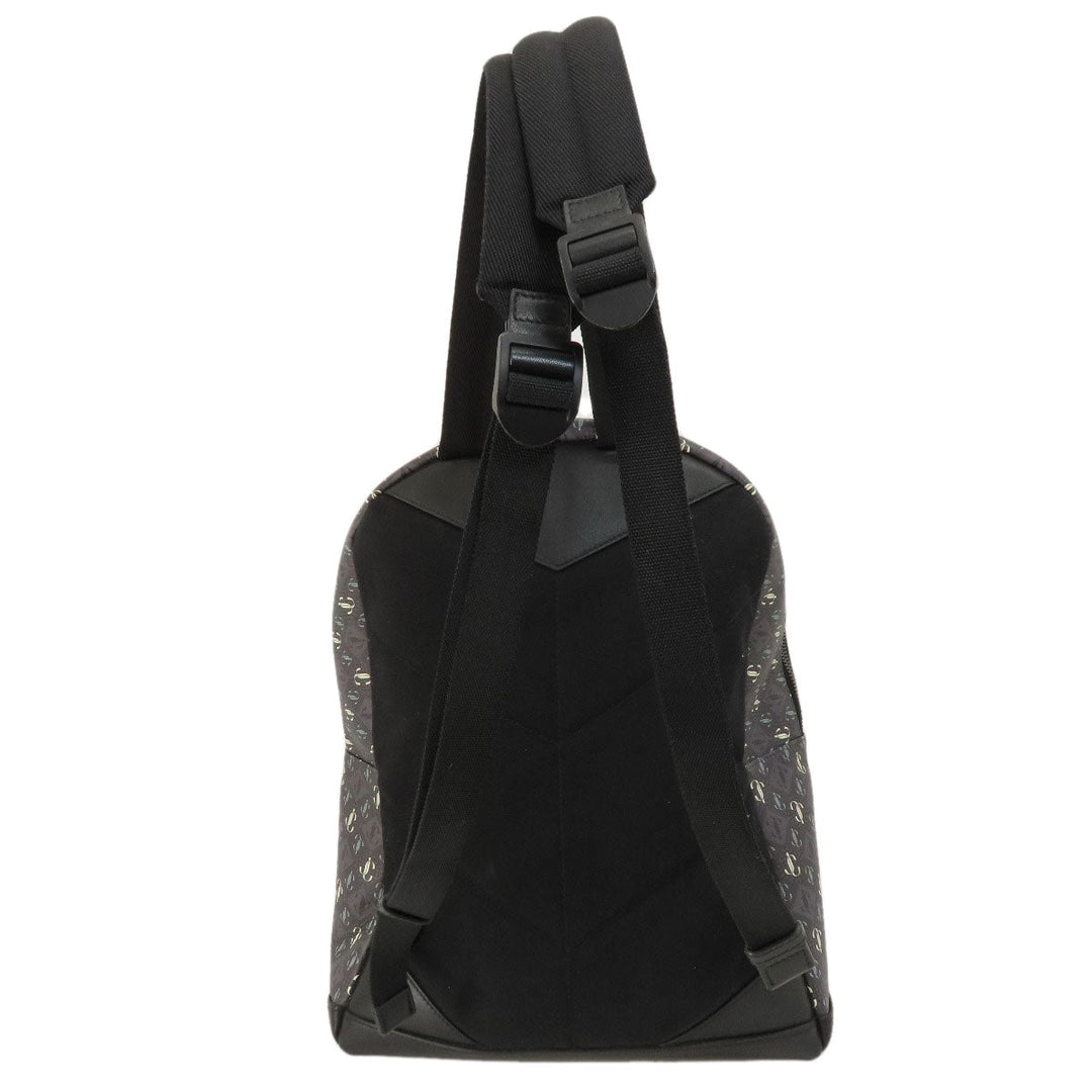 JIMMY CHOO Backpack leather gray logo