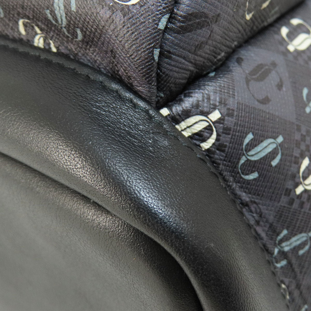 JIMMY CHOO Backpack leather gray logo
