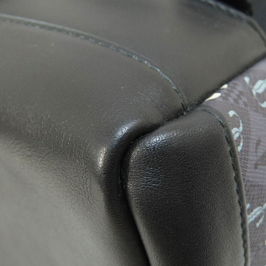 JIMMY CHOO Backpack leather gray logo