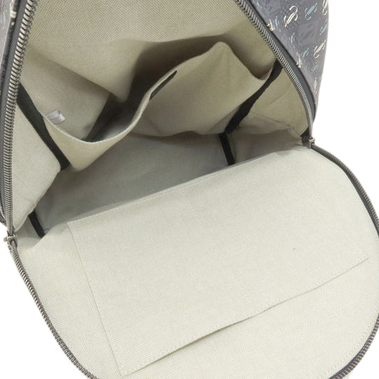 JIMMY CHOO Backpack leather gray logo