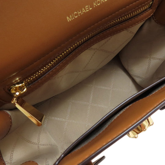 MICHAEL KORS Handbag PVC Brown logo  2WAY Women Used Authentic