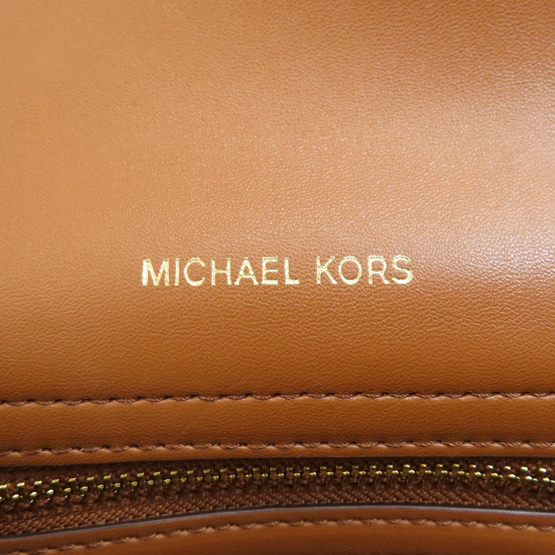 MICHAEL KORS Handbag PVC Brown logo  2WAY Women Used Authentic